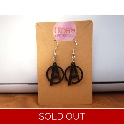 Avengers 3D Printed Earrings